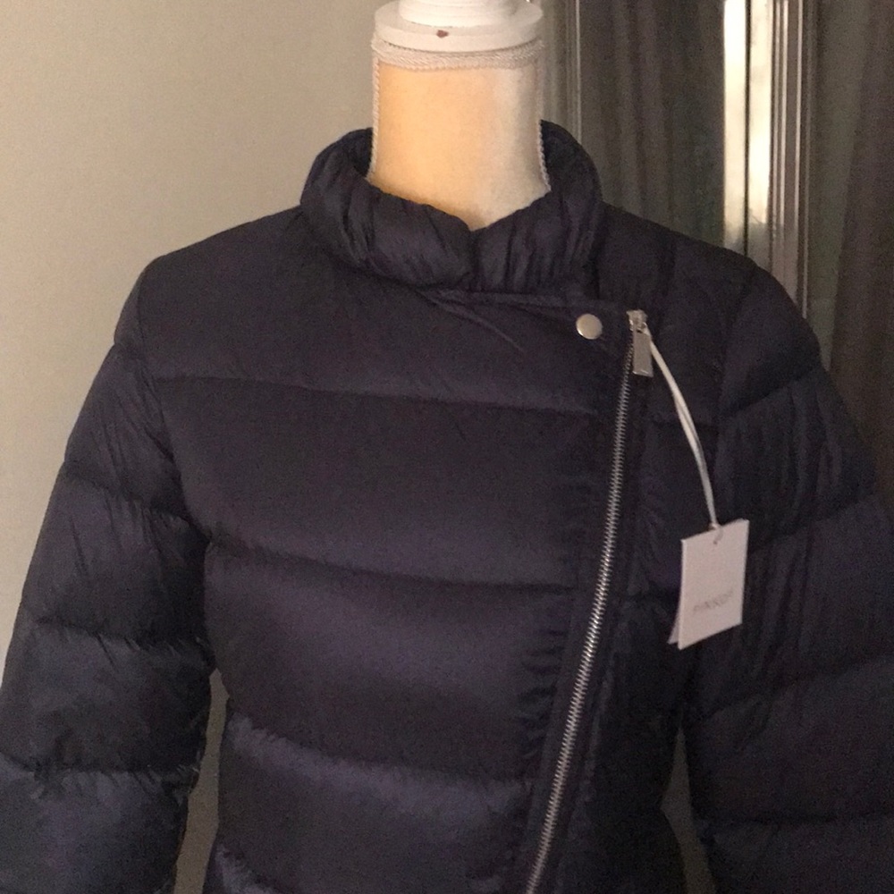 Navy Feather Down Jacket - image 3